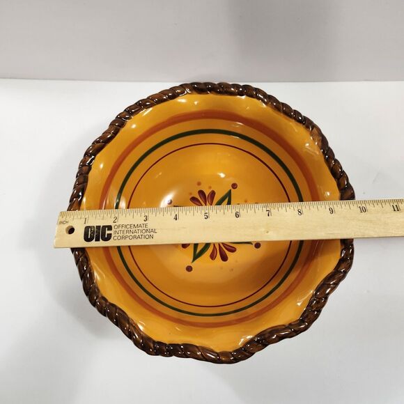 Tuscan Celebrating Home Large Stoneware Bowl  10" x 4" - Picture 6 of 7